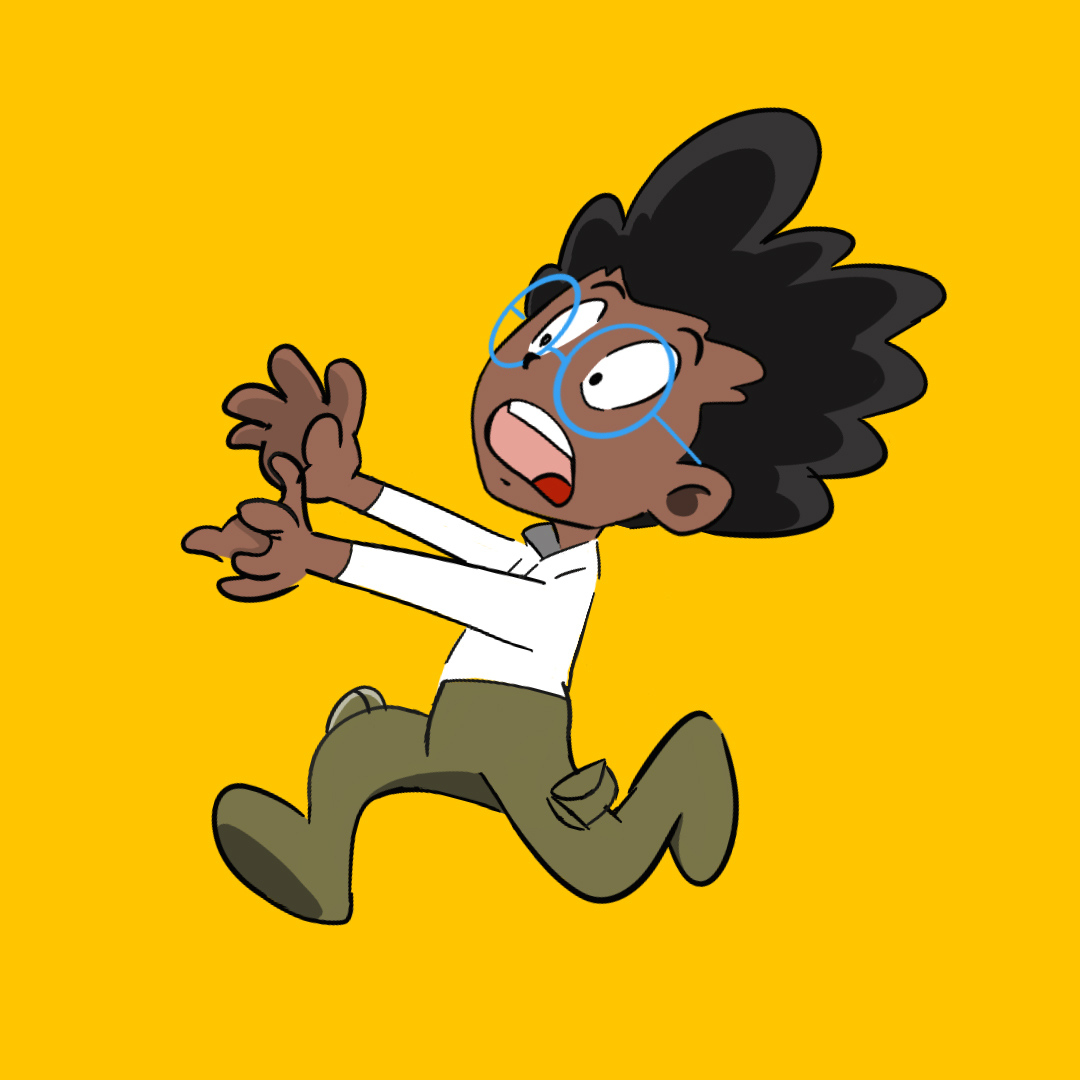 1 YELLOW Channing Bailey Chibi Running Illustration
